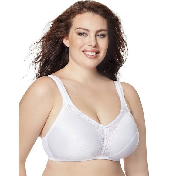 Just My Size Women's Minimizer Soft Cup Bra #1973 White - Picture 1 of 3